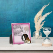 Friend Poem Plaque - St Bernard Dog Design Fotoplatte (InSitu)