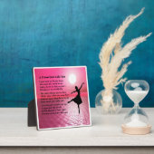 Friend Poem Plate - Ballerina Design Fotoplatte (InSitu)