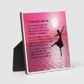 Friend Poem Plate - Ballerina Design Fotoplatte (Vorderseite)
