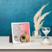 Friend Poem Plate - Pekingese dog Design Fotoplatte (InSitu)
