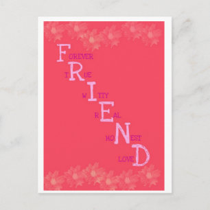 Friend Postcard Postkarte