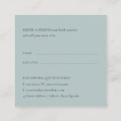 FRIEND QUADRATISCHE VISITENKARTE (Rückseite)