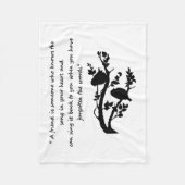 Friend Quote Song in my Heart Birds Fleecedecke (Vorderseite)