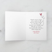 Friend’s birthday wishes with red tulips karte (Innenseite)