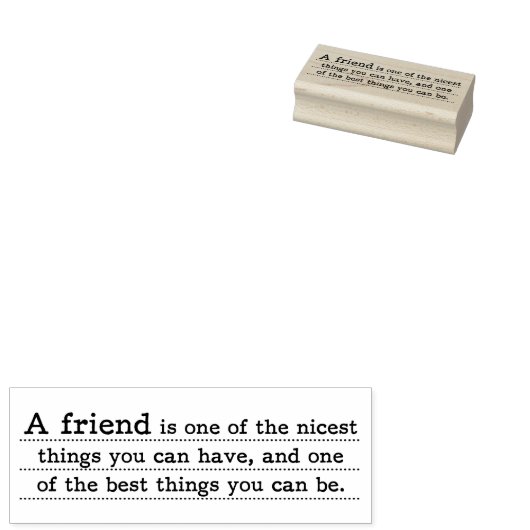 Friend Sentiment Rubber Art Briefmarke Gummistempel (Stempel)