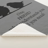 Friend versteht dich inspirierende Freundschaft Sherpadecke (3/4)