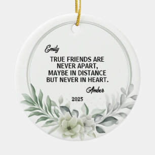 Friend Weihnachtsschmuck, Freund Keramik Ornament