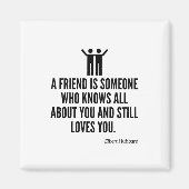 Friend weiß alles über dich magnet (Vorne)