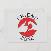 Friend Zone Postkarte (Vorne/Hinten)
