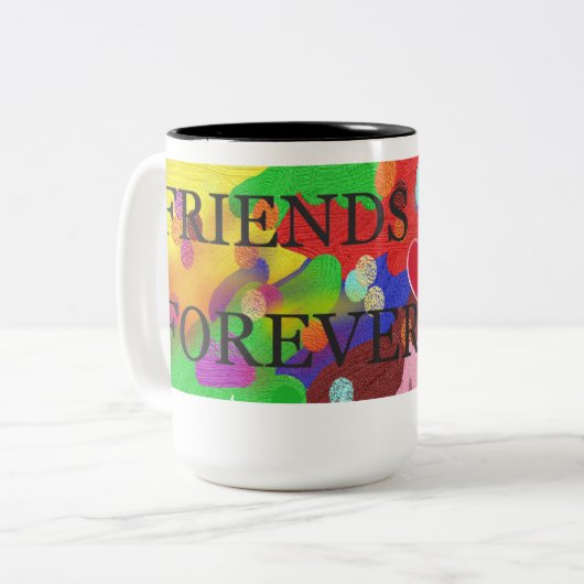 FRIEND Zwei-Tonen-Tasse, 15 oz Zweifarbige Tasse (Vorderseite Links)