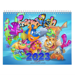 FriendFisch Cartoon Fischkalender 2023 Kalender