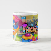 FriendFisch Cartoon große Tasse (Vorderseite)