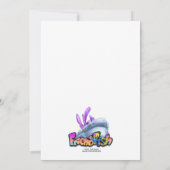 FriendFisch niedlicher Cartoon Einladung (Rückseite)