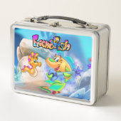 FriendFisch niedlicher Cartoon Fischlunchbox Metall Brotdose (Vorderseite)