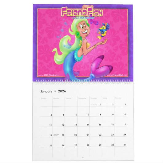 FriendFish 2019 Kalender (Jan 2026)