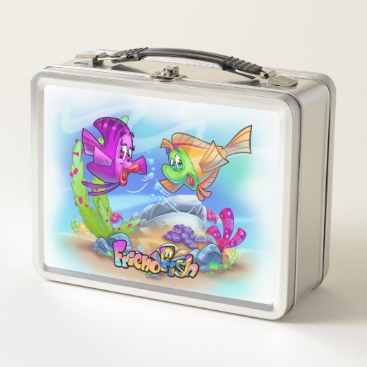 FriendFish Cartoon lunchbox (Vorderseite)
