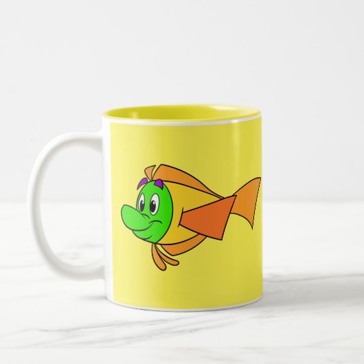 FriendFish Cartoon Tasse Mel (Links)