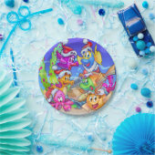 FriendFish Cartoon Weihnachtsfeiertage Teller (Party)