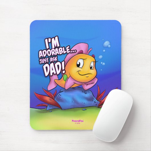 FriendFish Mausunterlage Mousepad (Mit Mouse)