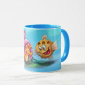 FriendFish niedlich Cartoon Fisch Tasse (VorderseiteRechts)