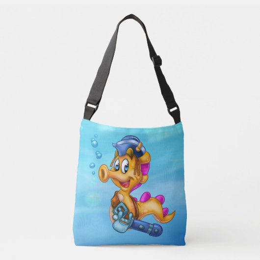FriendFish niedlich Cartoon Seepferd Tasche (Vorderseite)