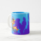 FriendFish niedlich Cartoon Tasse (Vorderseite Links)