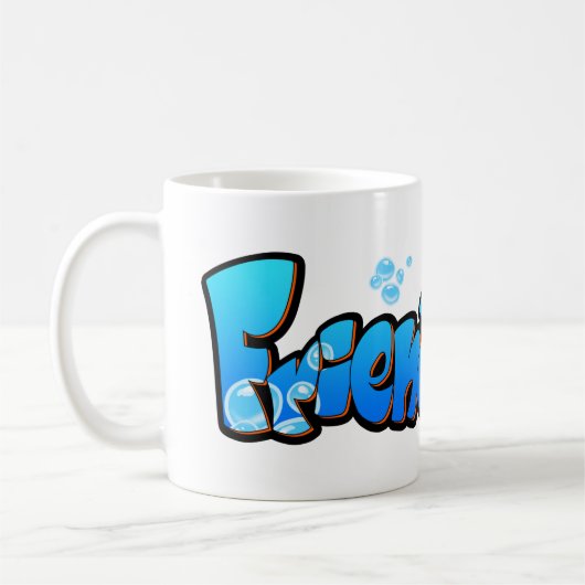FriendFish Tasse niedlich Cartoon (Links)