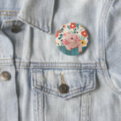 Friendly Baby Pig | Niedliches Baby Button (Beispiel)