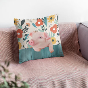 Friendly Baby Pig   Niedliches Baby Kissen