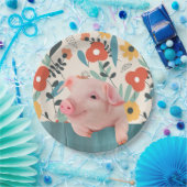 Friendly Baby Pig | Niedliches Baby Pappteller (Party)