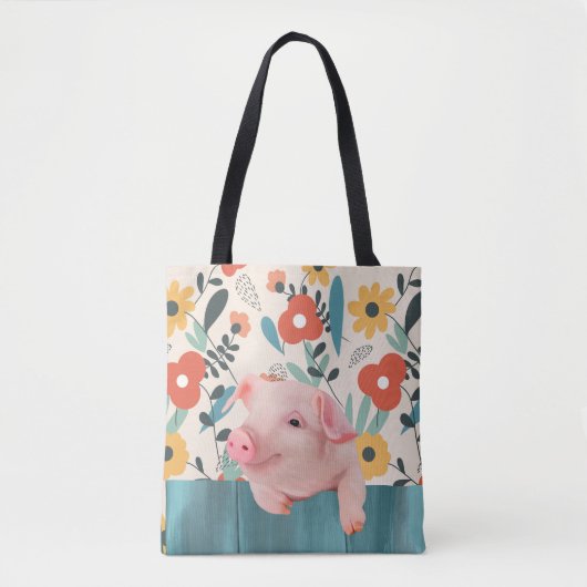 Friendly Baby Pig | Niedliches Baby Tasche (Vorderseite)