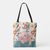 Friendly Baby Pig | Niedliches Baby Tasche (Rückseite)