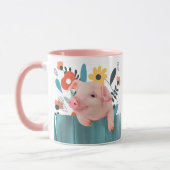 Friendly Baby Pig | Niedliches Baby Tasse (Links)