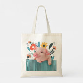 Friendly Baby Pig | Niedliches Baby Tragetasche (Rückseite)