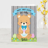 Friendly Bear Springtime Card Karte (Gelbe Blume)