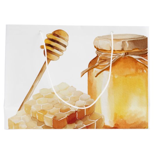 Friendly Bee Gift Bag Große Geschenktüte (Rückseite)