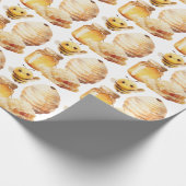 Friendly Bee Wrapping Paper Geschenkpapier (Ecke)