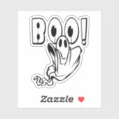 Friendly BOO Ghost Halloween Aufkleber (Blatt)