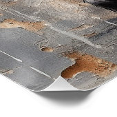 Friendly Boston Terrier Puppy Dogs 005 - Raimon P Poster (Ecke)