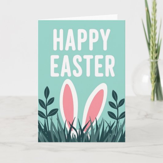Friendly Bunny Ears Karte (Vorderseite)