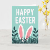 Friendly Bunny Ears Karte (Gelbe Blume)
