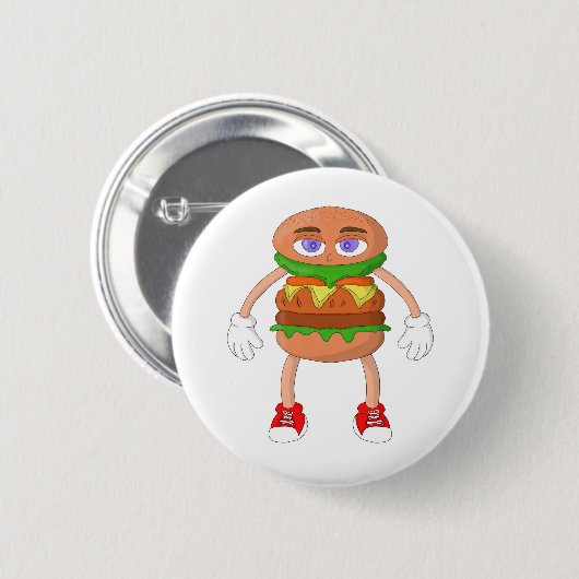 Friendly Burger Button (Vorne & Hinten)