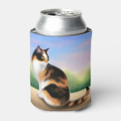 Friendly Calico Cat Can Cooler Dosenkühler (Kanne Vorderseite)