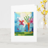 Friendly Carrot Karte (Gelbe Blume)