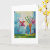 Friendly Carrot Karte (Gelbe Blume)