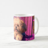 Friendly Cute Shih Tzu Puppy Smiles (Dog Days) Kaffeetasse (VorderseiteRechts)