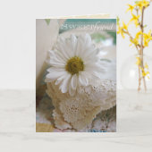 Friendly Daisy Blessings - "Sweet Friend" Karte (Gelbe Blume)