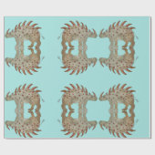 Friendly Dinosaur Geschenkpapier (Flach)