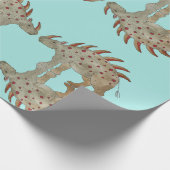 Friendly Dinosaur Geschenkpapier (Ecke)