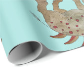 Friendly Dinosaur Geschenkpapier (Rolleneckpunkt)